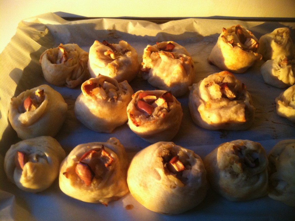 A few knishes with apple. Photo Credit: Laura Silver