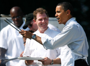 Obama Hosts Young Men and Flay From Local Schools At White House