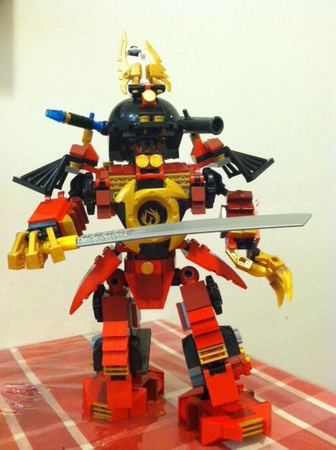 LEGO Samurai built by the author and her family.