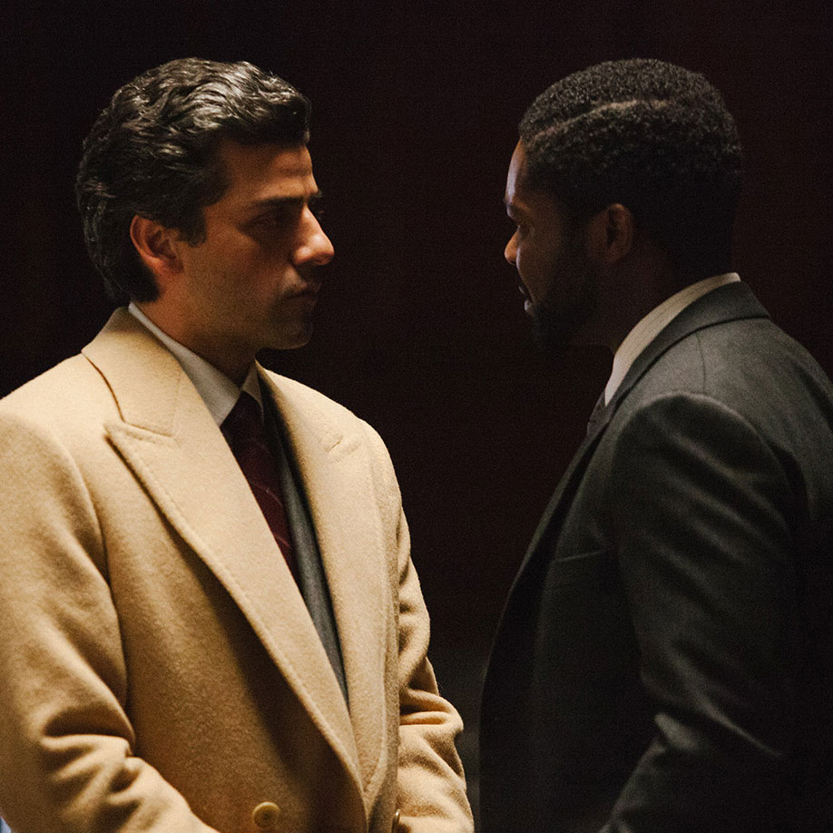 Oscar Isaac and David Oyelowo and appear in a scene from "A Most Violent Year." Photo credit: A24 Films