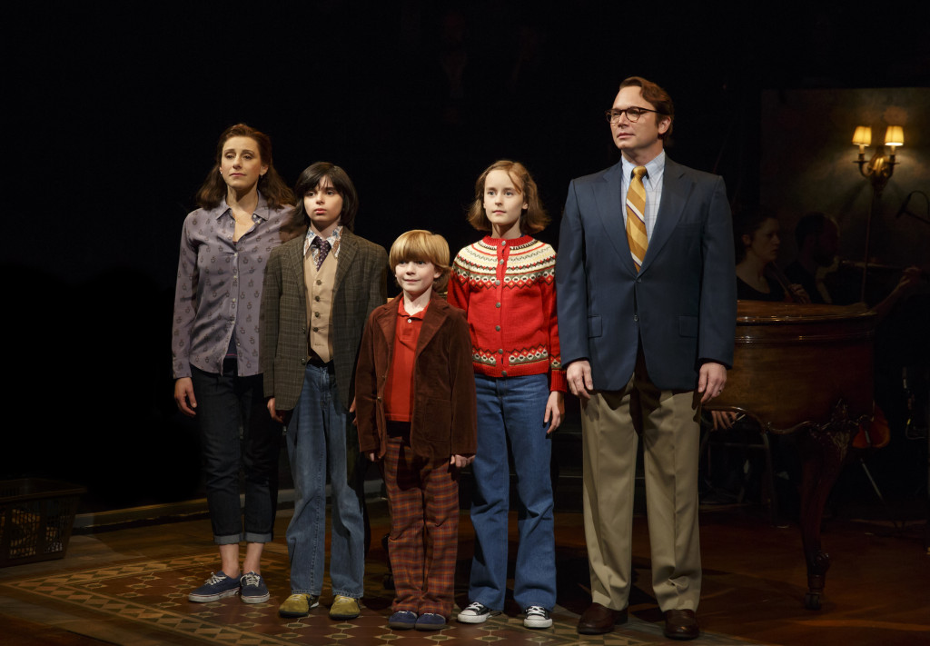 Judy Kuhn Oscar Williams, Zell Steele Marrow, Sydney Lucas and Michael Cerveris appear in a still from "Fun Home." Photo Credit: Joan Marcus