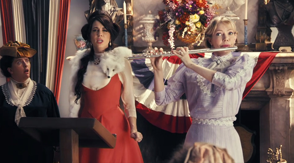 Natasha Leggero and Riki Lindhome in a scene from "Another Period." Photo Credit: Comedy Central