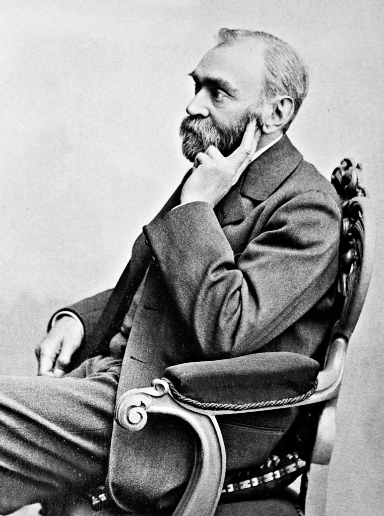 Portrait of Alfred Nobel.
