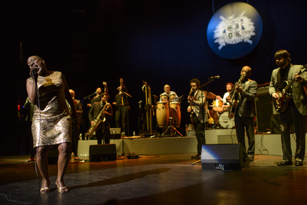 NEW YORK, NY - February 6th, 2014 -Sharon Jones and the Dap-Kings kick off their delayed 2014 tour at the Beacon Theater in New York