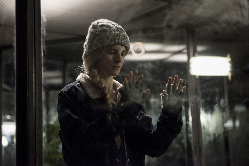 Brit Marling appears in a scene from "The OA." (Photo Credit: JoJo Whilden/Netflix)