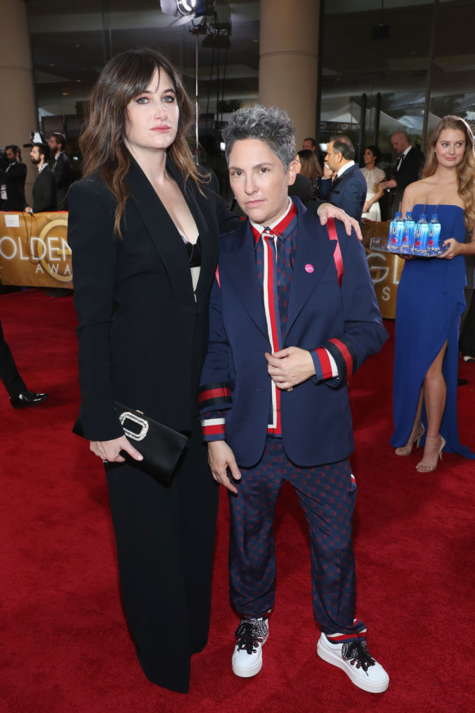 Kathryn Hahn and writer/producer Jill Soloway at this year's Golden Globe Awards (Photo Credit: Jonathan Leibson/Getty Images for FIJI Water)
