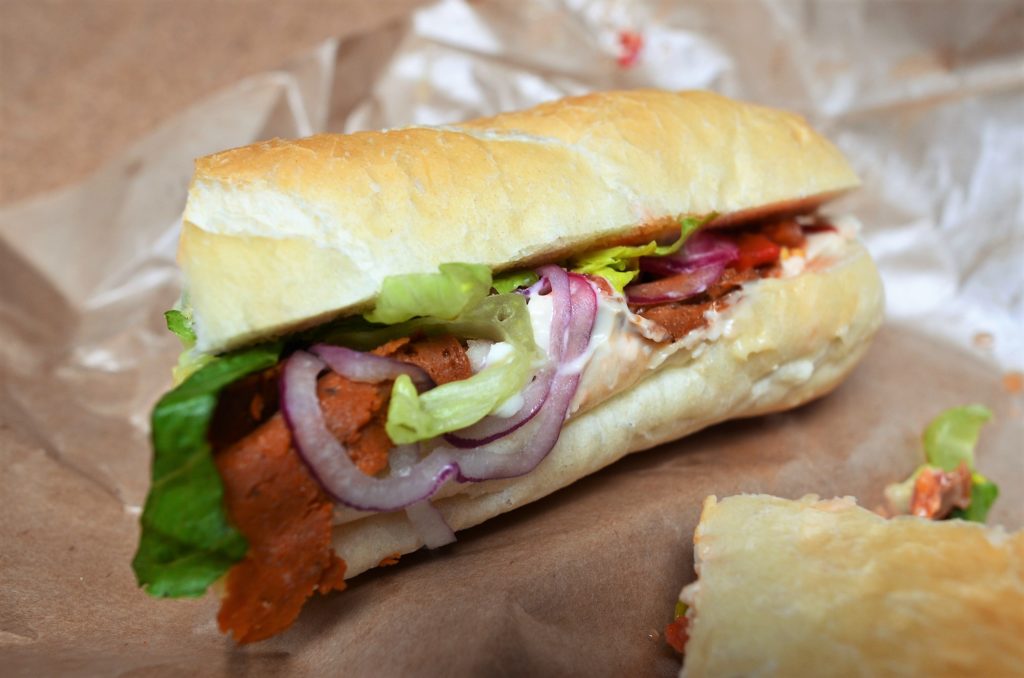 The Herbivorous Butcher's Italian cold cut sandwich. You can hear Brendan sample this in the audio above. (Photo Credit: Laura VanZandt)